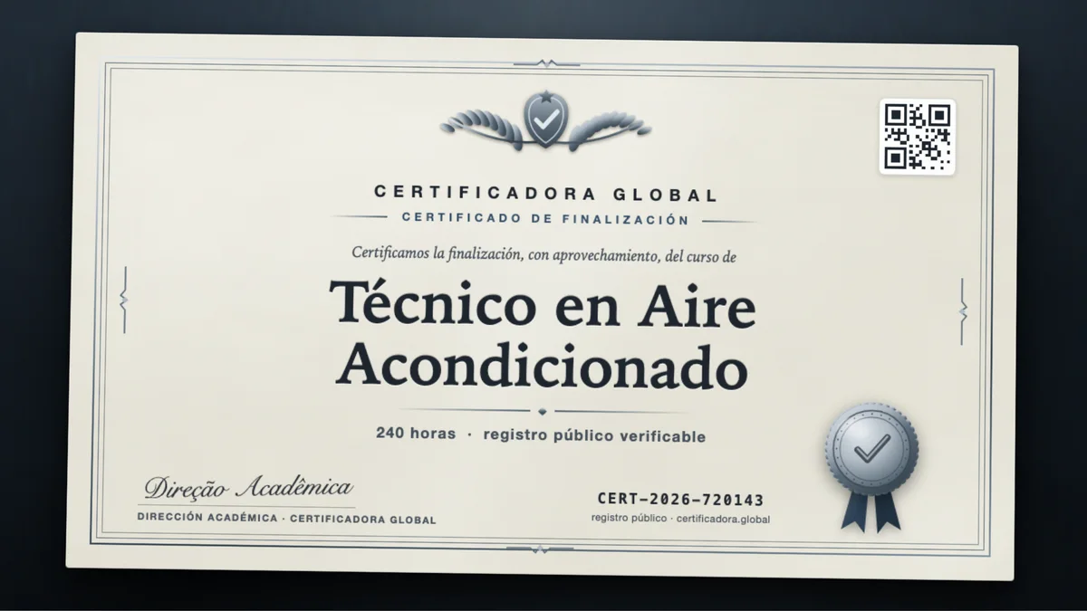Portada del curso Técnico en Aire Acondicionado