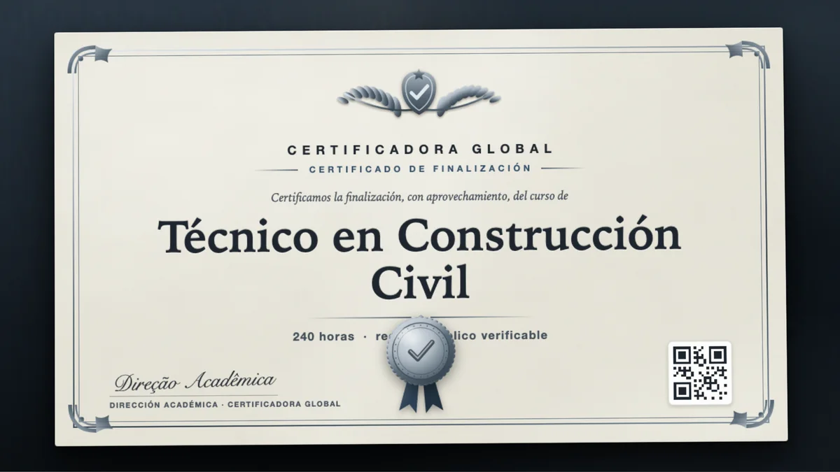Portada del curso Técnico en Construcción Civil