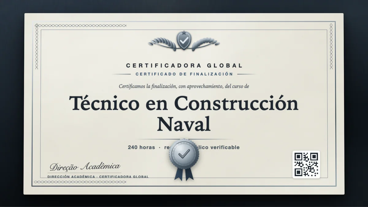 Portada del curso Técnico en Construcción Naval