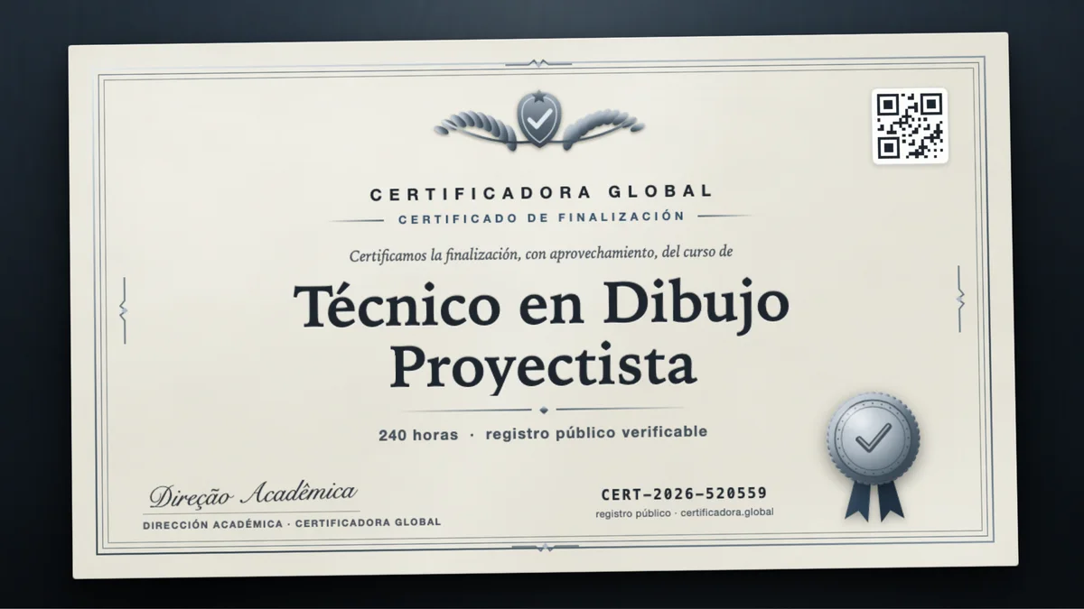 Portada del curso Técnico en Dibujo Proyectista