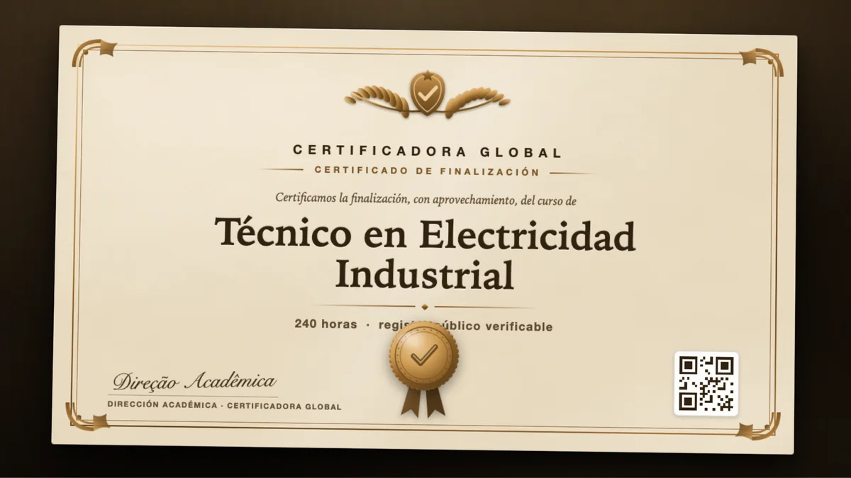 Portada del curso Técnico en Electricidad Industrial