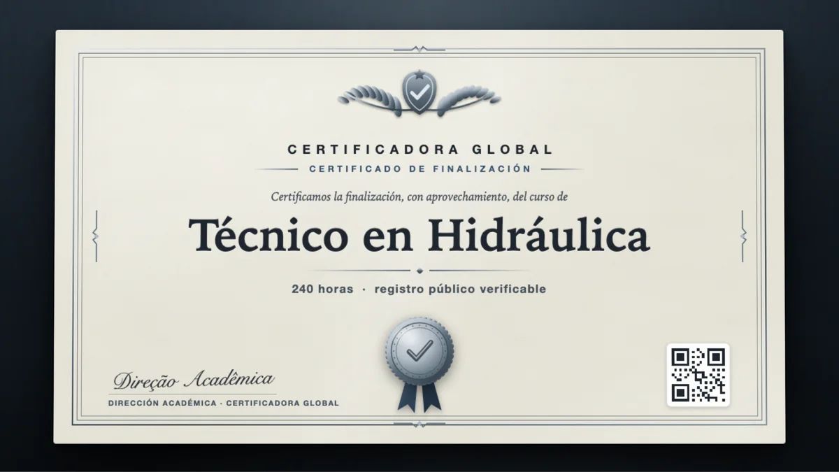 Portada del curso Técnico en Hidráulica