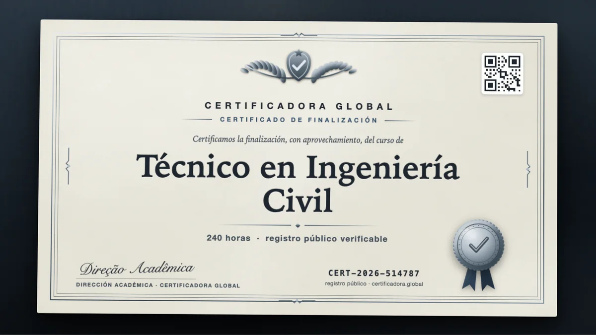 Portada del curso Técnico en Ingeniería Civil