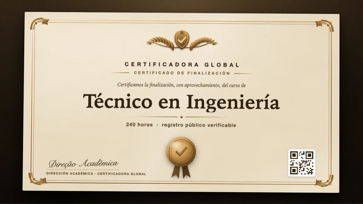 Portada del curso Técnico en Ingeniería