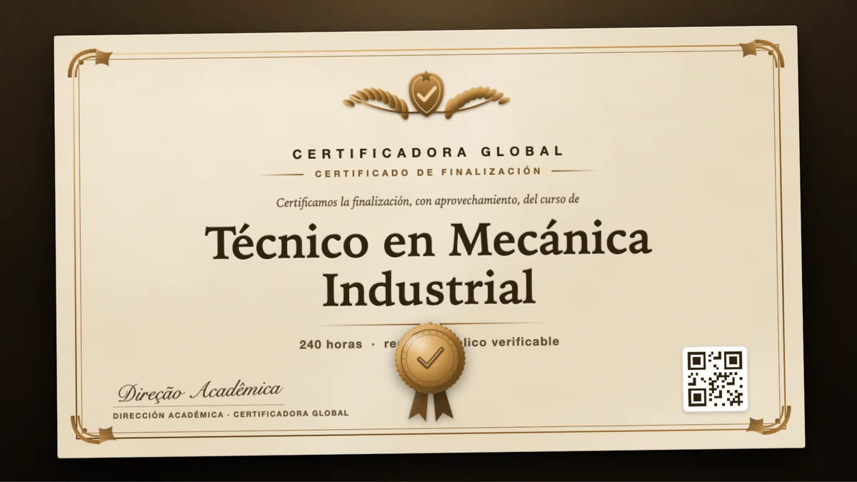 Portada del curso Técnico en Mecánica Industrial