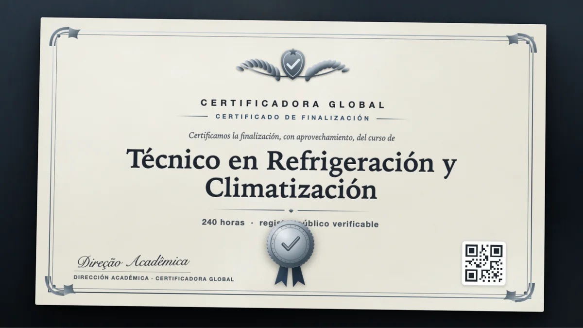 Portada del curso Técnico en Refrigeración y Climatización