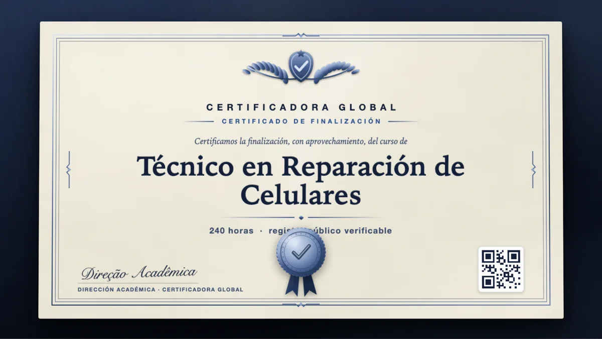 Portada del curso Técnico en Reparación de Celulares