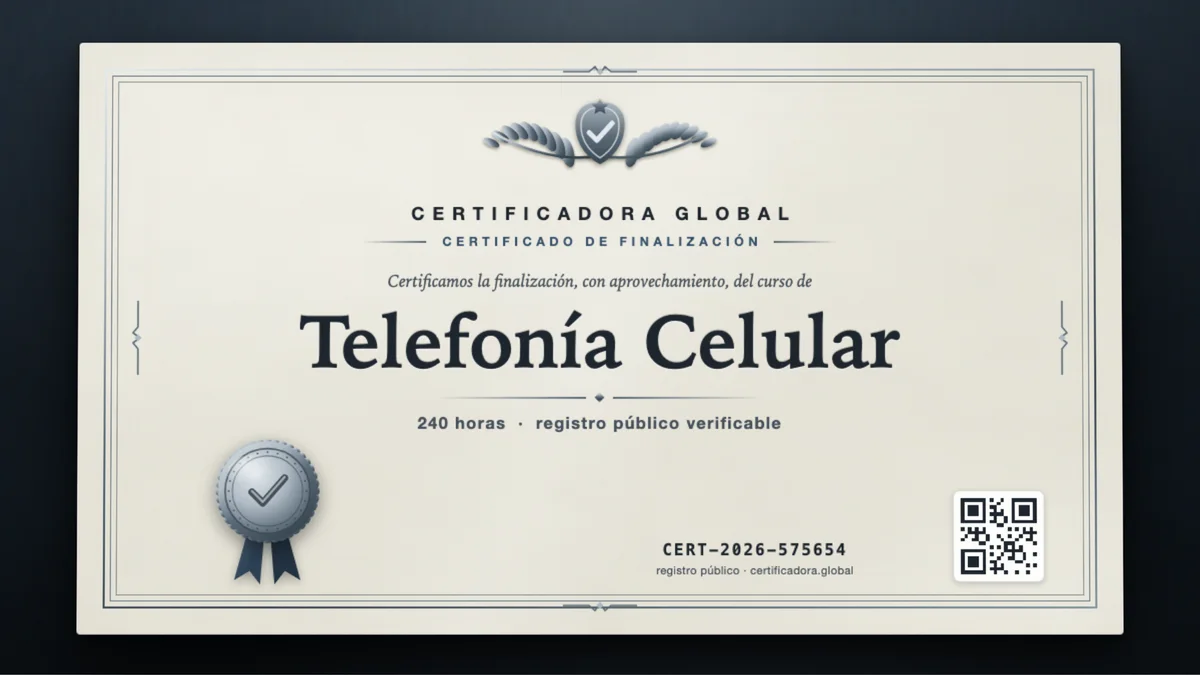 Portada del curso Telefonía Celular