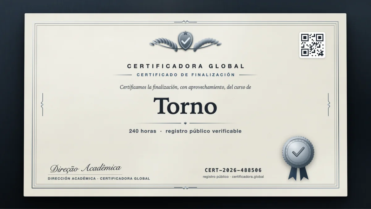 Portada del curso Torno