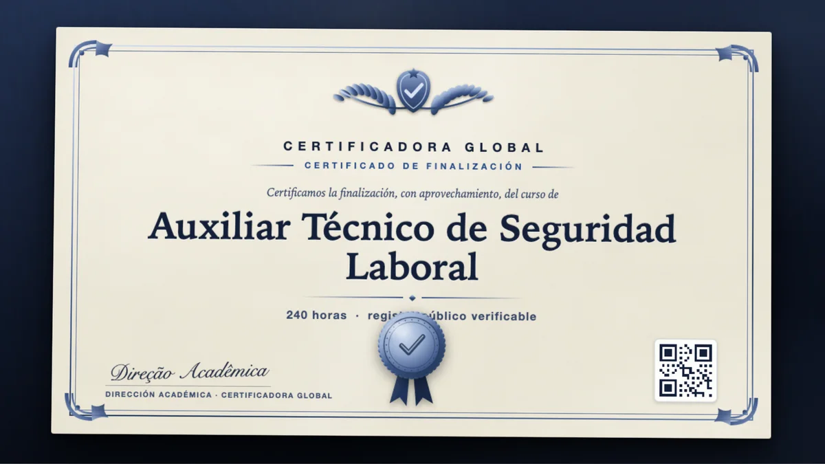 Portada del curso Auxiliar Técnico de Seguridad Laboral