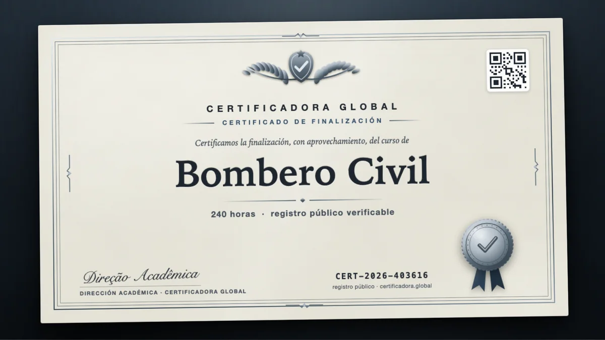 Portada del curso Bombero Civil
