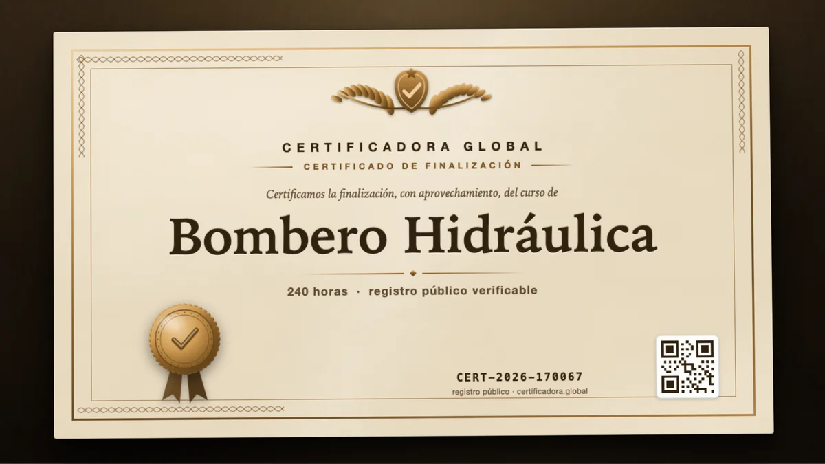 Portada del curso Bombero Hidráulica