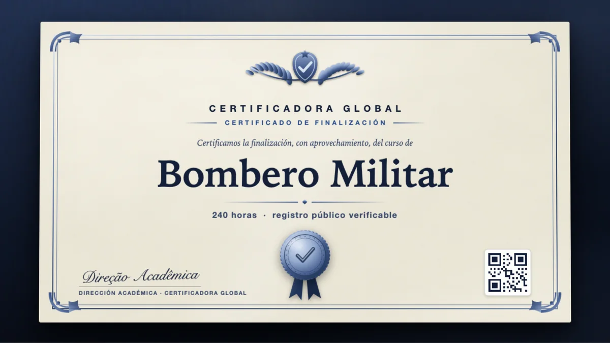 Portada del curso Bombero Militar