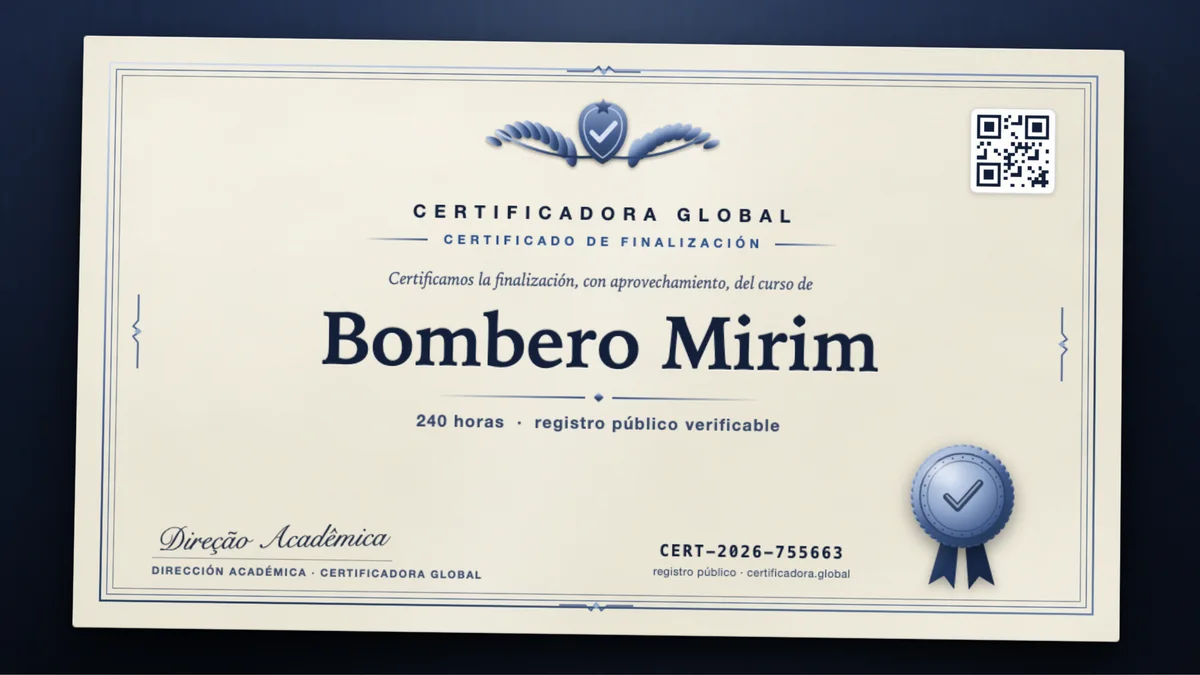 Portada del curso Bombero Mirim