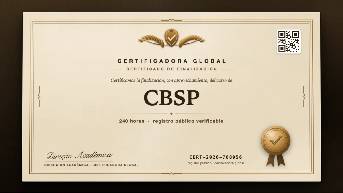 Portada del curso CBSP