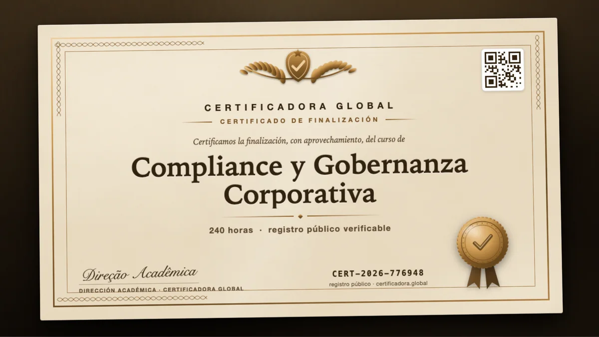 Portada del curso Compliance y Gobernanza Corporativa