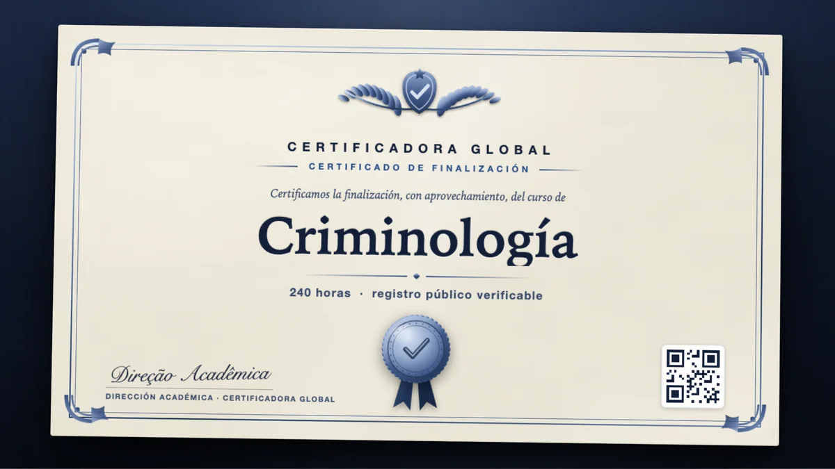 Portada del curso Criminología