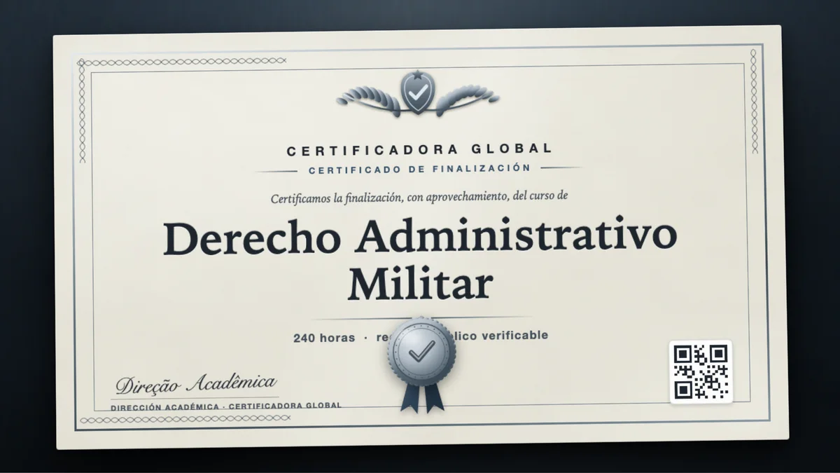 Portada del curso Derecho Administrativo Militar