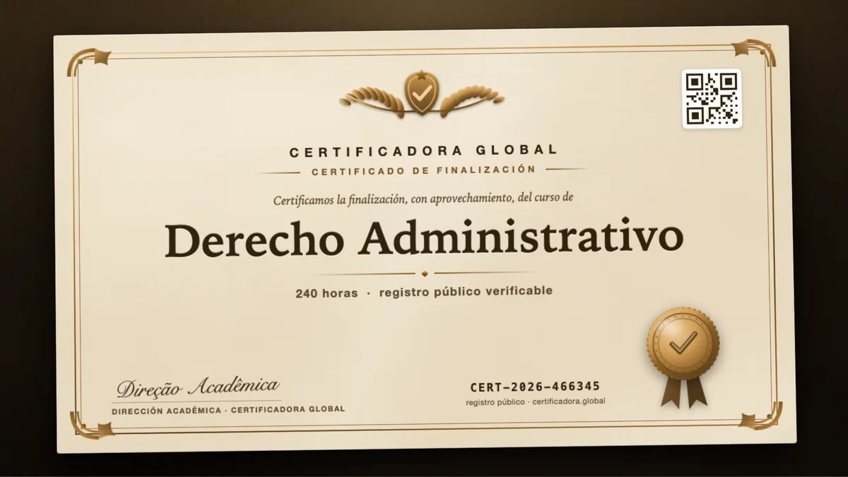 Portada del curso Derecho Administrativo