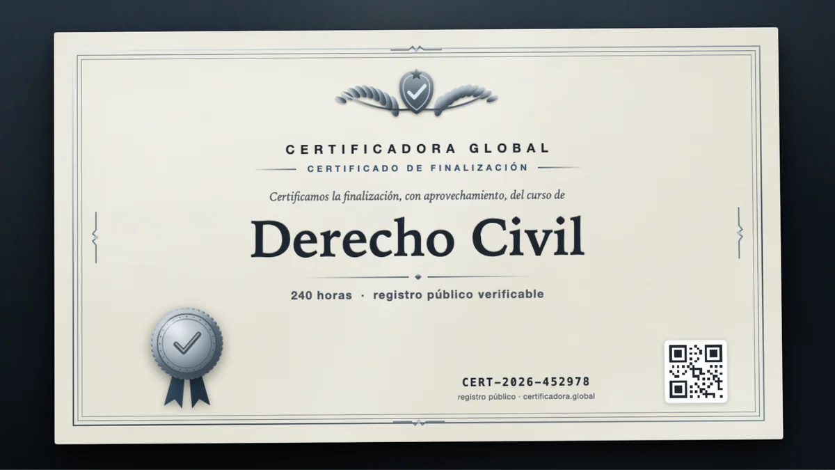 Portada del curso Derecho Civil