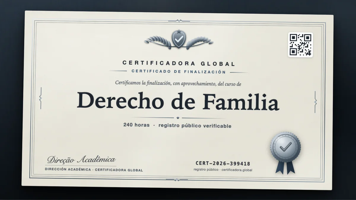 Portada del curso Derecho de Familia
