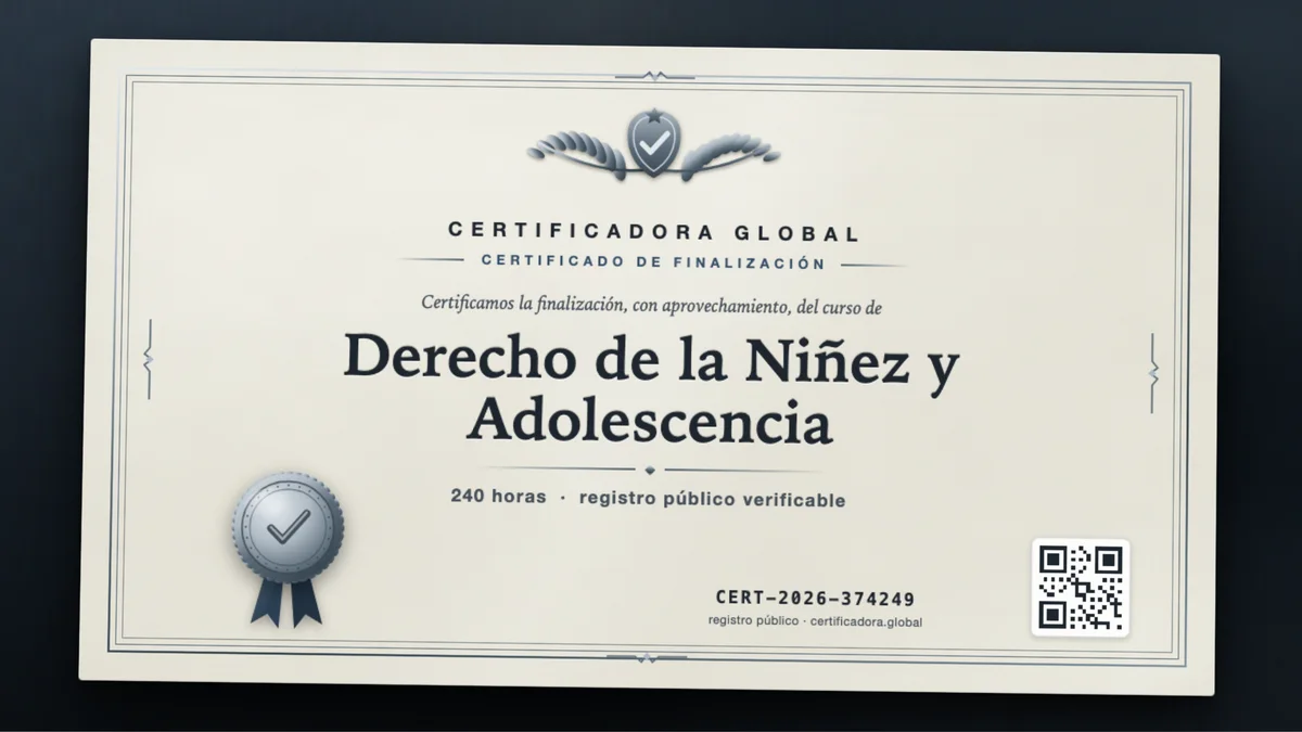 Portada del curso Derecho de la Niñez y Adolescencia
