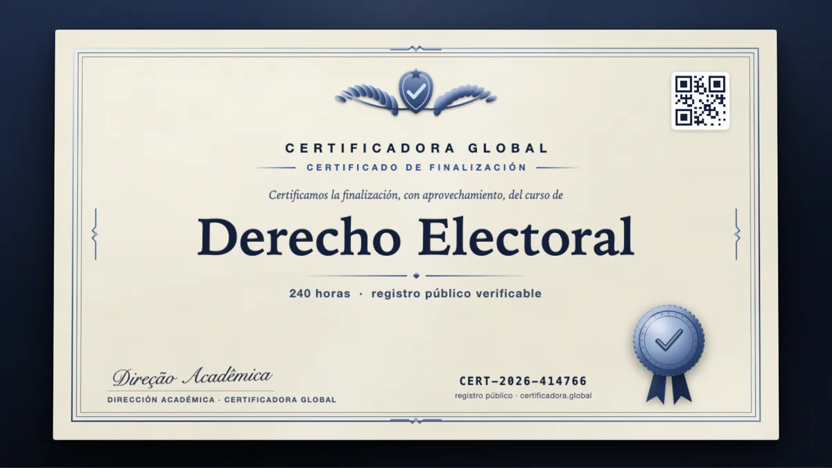 Portada del curso Derecho Electoral