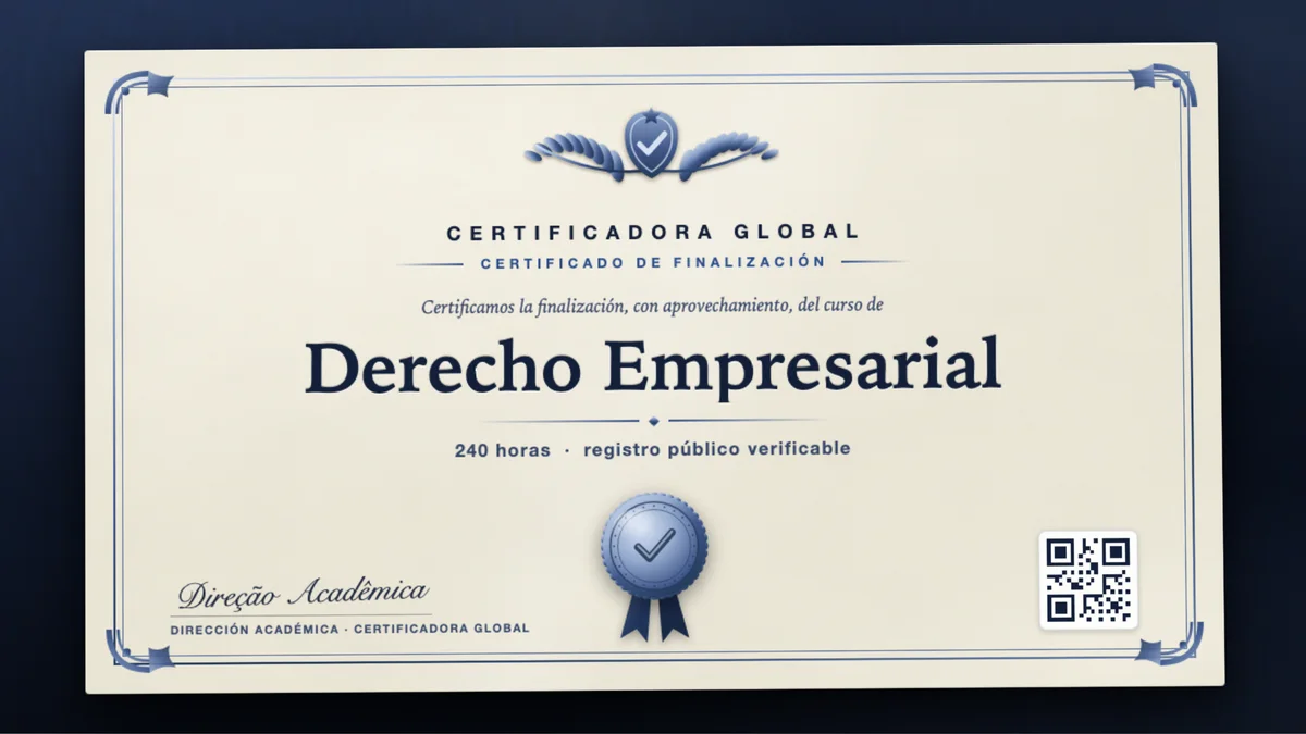 Portada del curso Derecho Empresarial