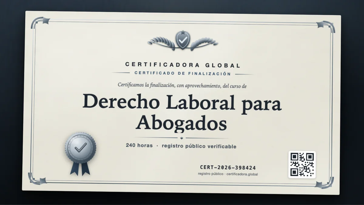 Portada del curso Derecho Laboral para Abogados