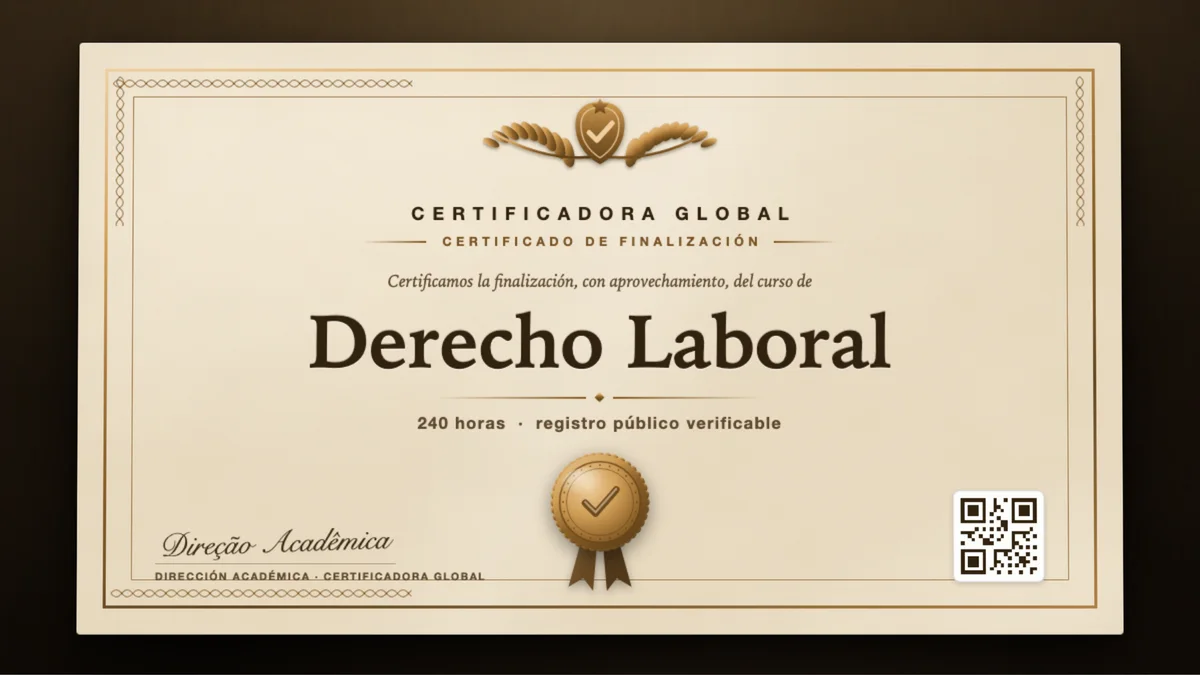 Portada del curso Derecho Laboral