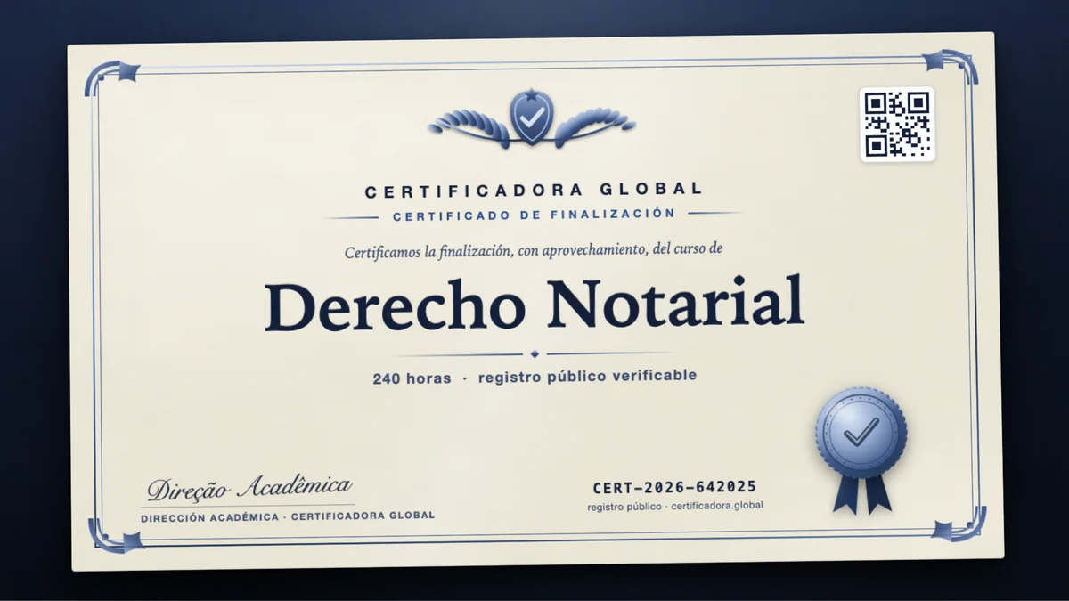 Portada del curso Derecho Notarial