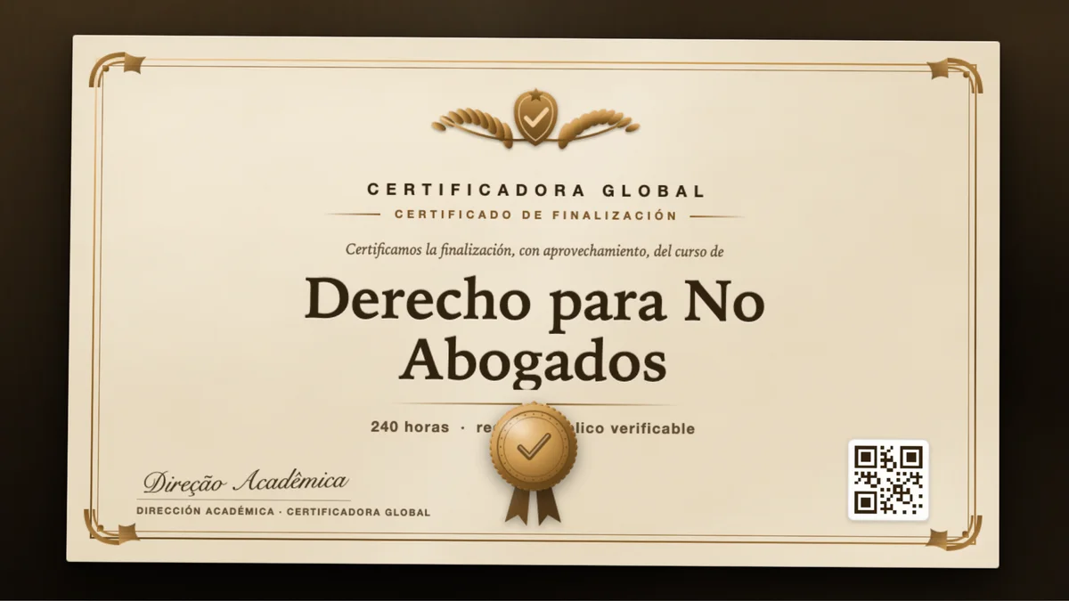 Portada del curso Derecho para No Abogados