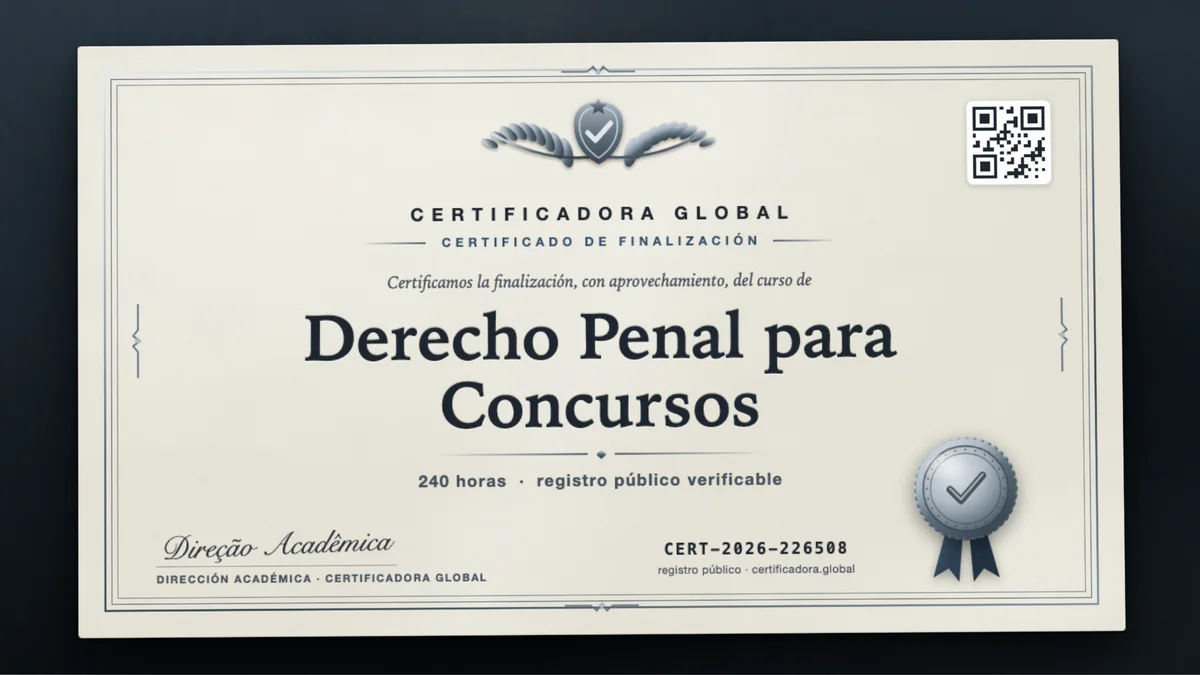 Portada del curso Derecho Penal para Concursos