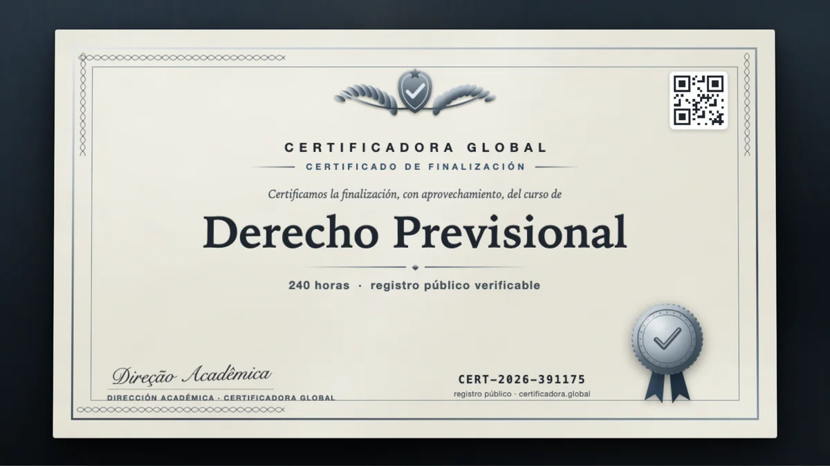 Portada del curso Derecho Previsional