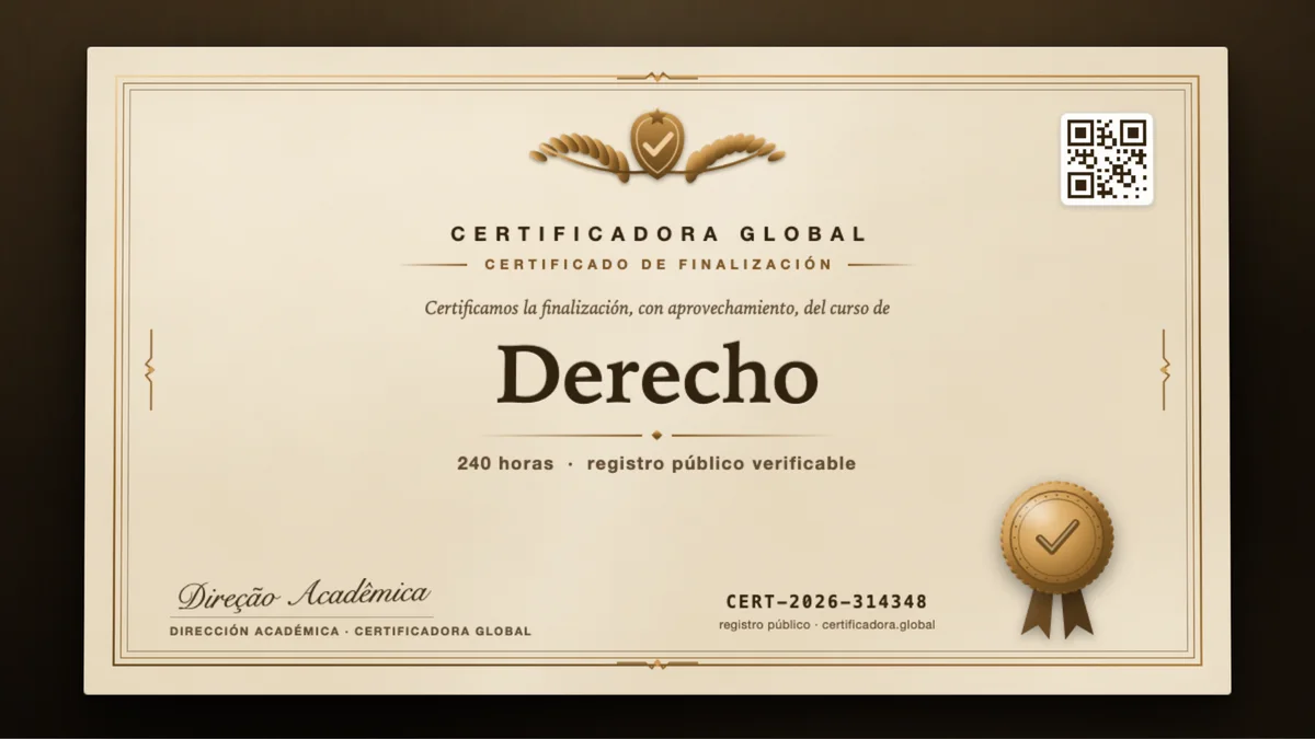 Portada del curso Derecho