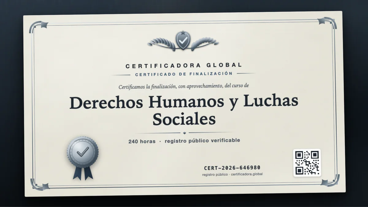 Portada del curso Derechos Humanos y Luchas Sociales