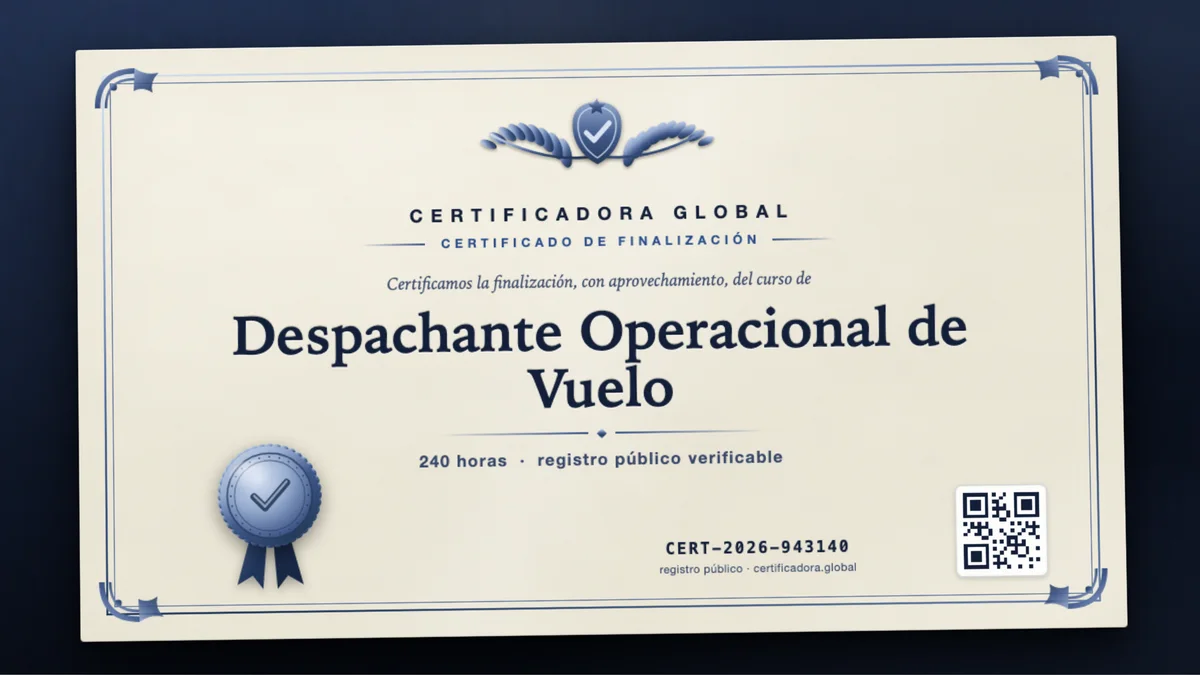 Portada del curso Despachante Operacional de Vuelo
