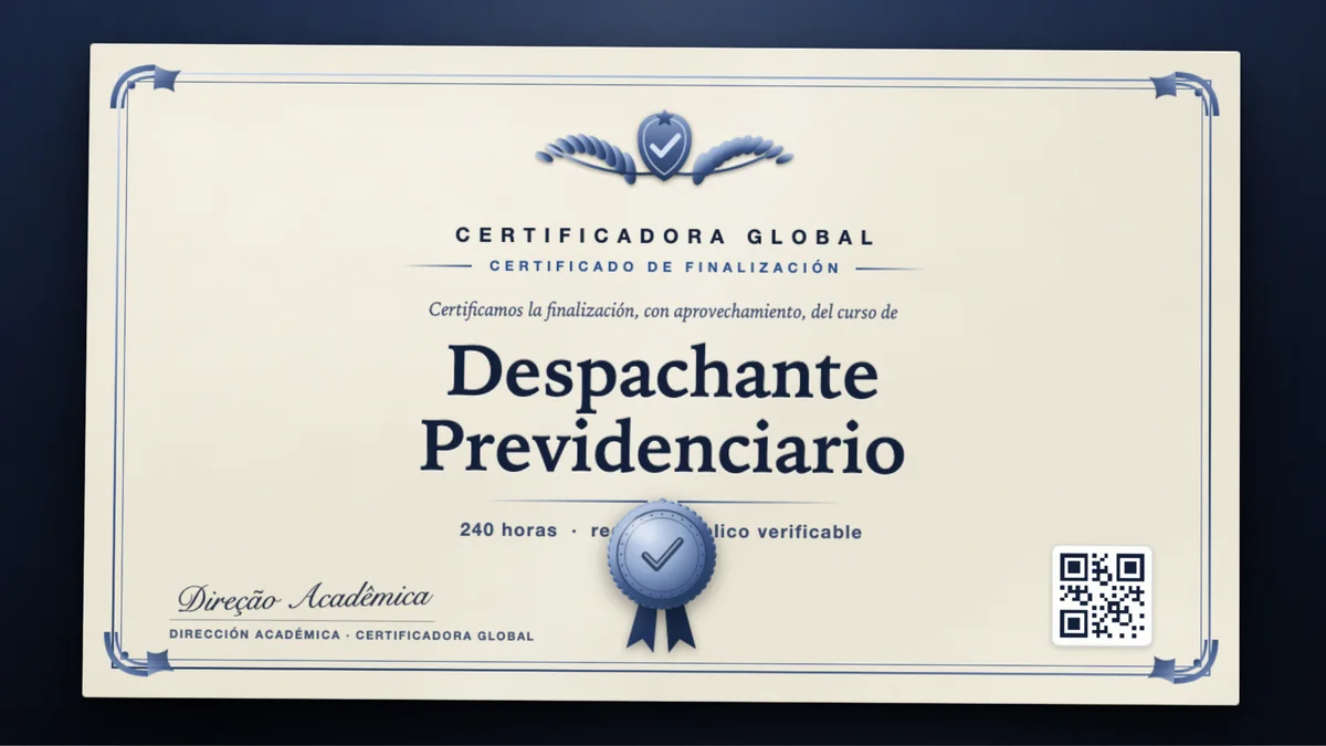 Portada del curso Despachante Previdenciario