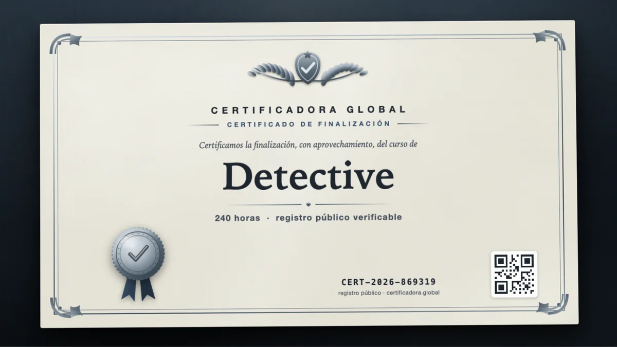 Portada del curso Detective