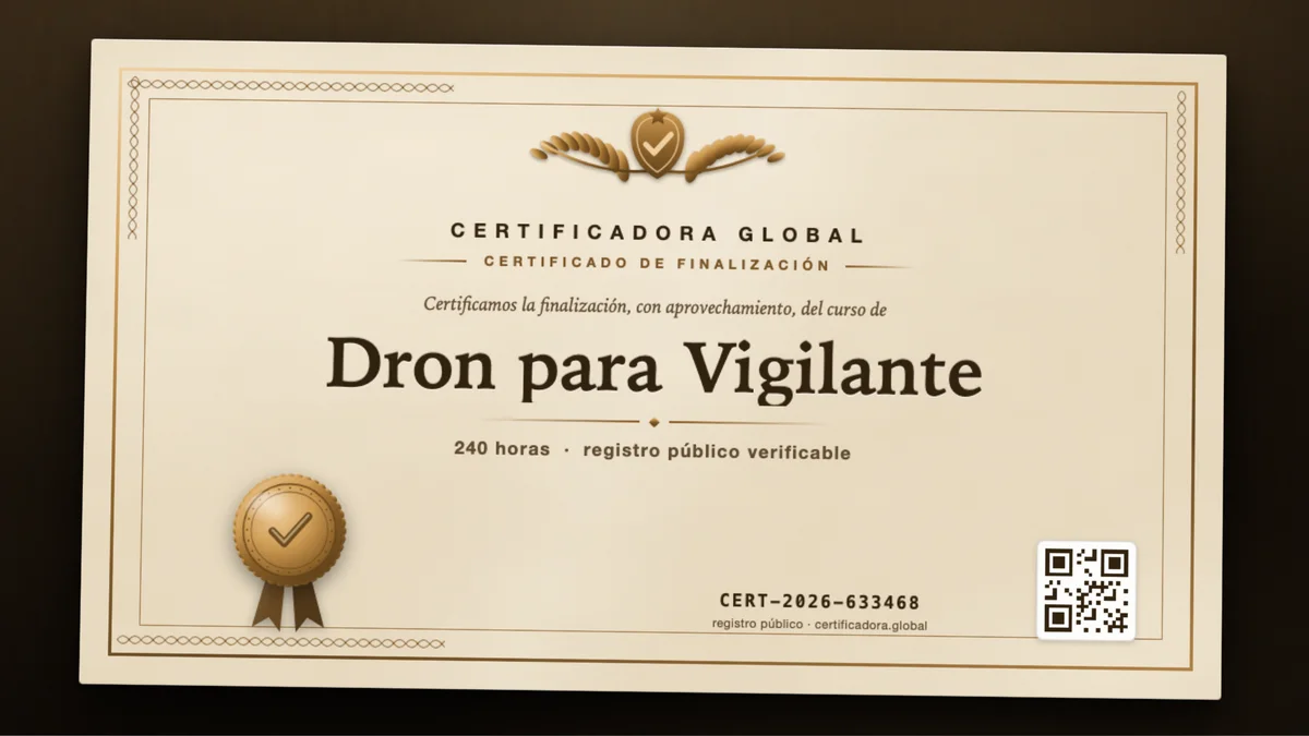 Portada del curso Dron para Vigilante