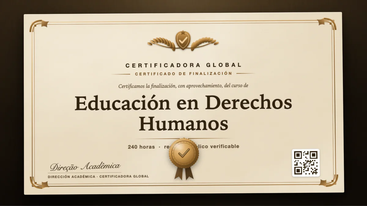 Portada del curso Educación en Derechos Humanos