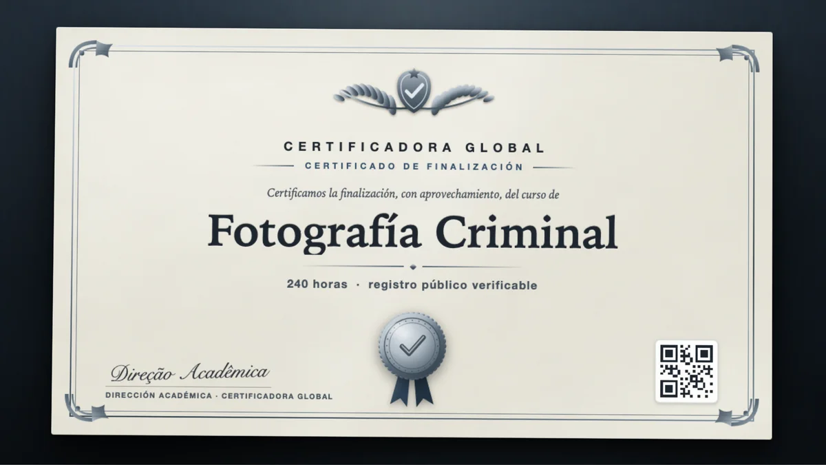 Portada del curso Fotografía Criminal