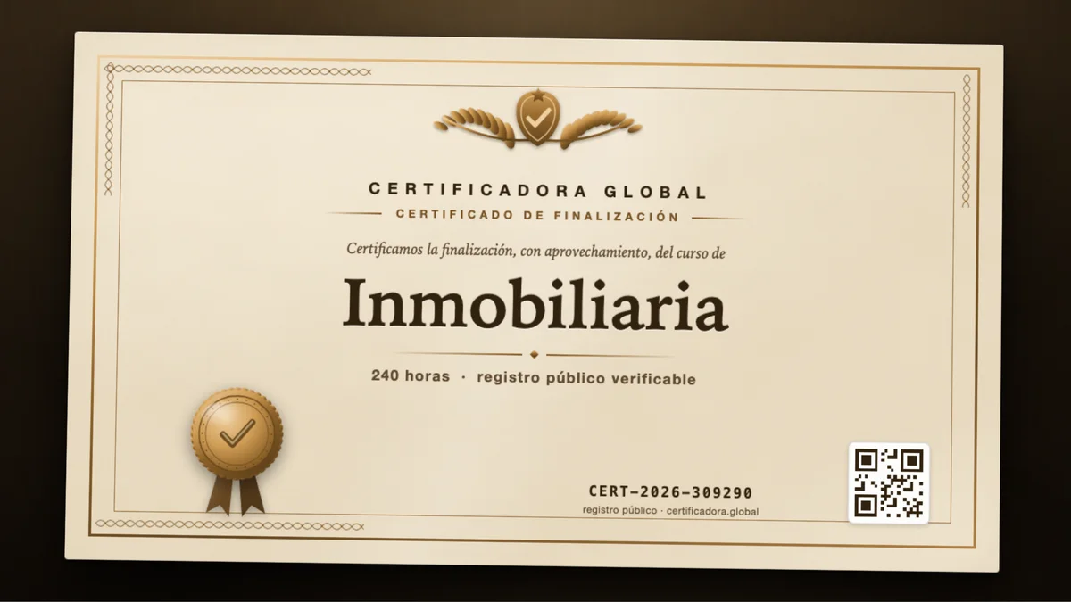 Portada del curso Inmobiliaria
