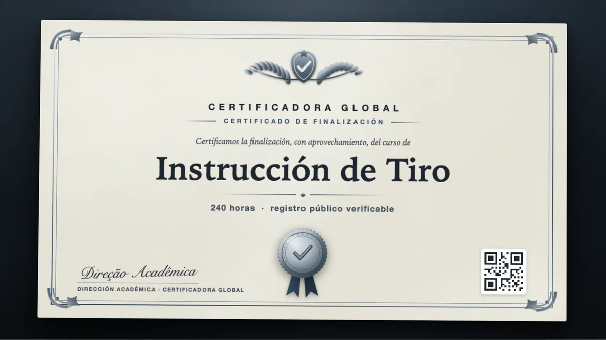 Portada del curso Instrucción de Tiro