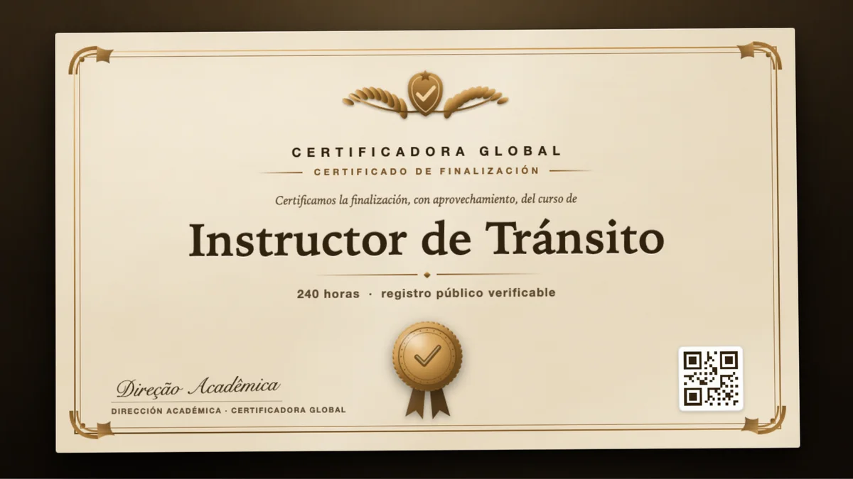 Portada del curso Instructor de Tránsito