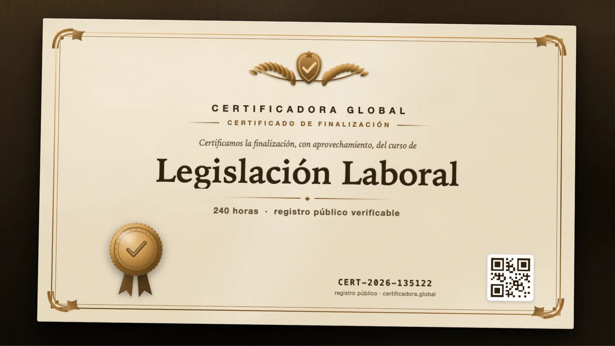 Portada del curso Legislación Laboral
