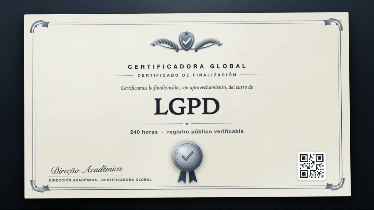 Portada del curso LGPD