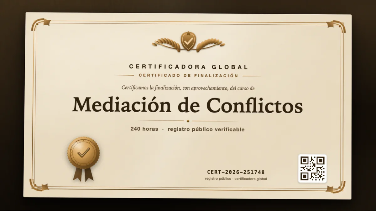 Portada del curso Mediación de Conflictos