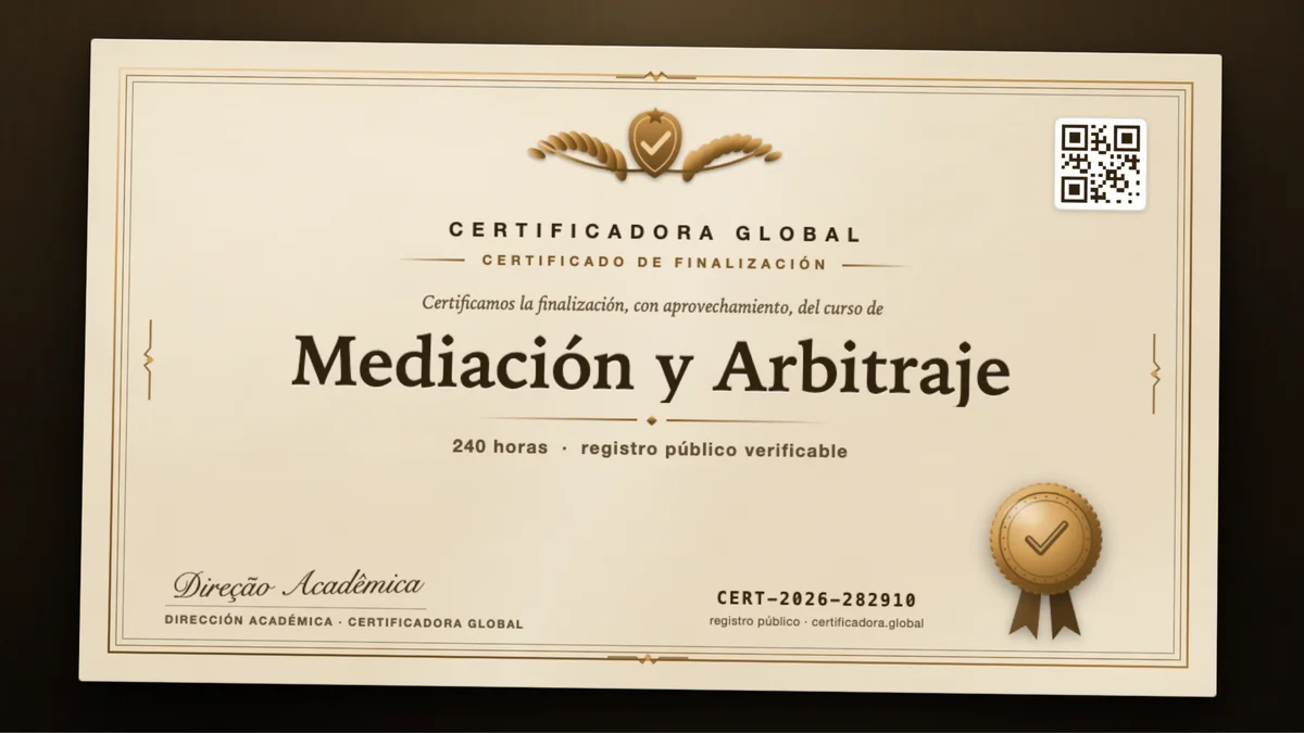 Portada del curso Mediación y Arbitraje