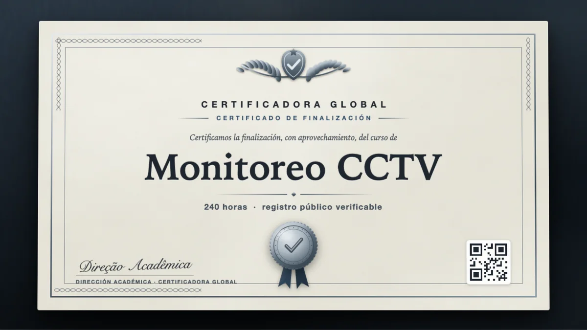 Portada del curso Monitoreo CCTV